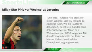 Digital Signage Content Kanal SportsLine - Auslandsfußball im 16:9 Querformat
