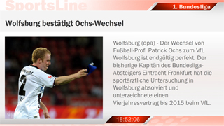 Digital Signage Content Kanal SportsLine - 1. Fußball Bundesliga im 16:9 Querformat