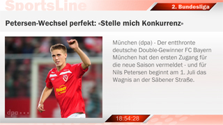 Dazu passender Content Kanal SportsLine - 2. Fußball Bundesliga mit dem Inhalt Dieser SportsLine-Kanal von der dpa informiert Sie mehrfach täglich mit den Ereignissen aus der zweiten Fußball Bundesliga. Ca. 470 Artikel monatlich.