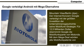 Dazu passender Content Kanal InfoLine - Computer mit dem Inhalt Haben Sie Fragen zu Ihrem Computer?
Tests, News, Kaufberatung und Preisvergleich zu den Bereichen PC und Hardware, Software, Telekommunikation und mehr.
Ca. 240 Artikel monatlich.