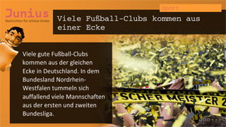 Digital Signage Content Kanal Junius - Sport im 16:9 Querformat