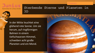 Dazu passender Content Kanal Junius - Themen mit dem Inhalt Hier werden alle Themen kindgerecht aufbereitet wie 
Sport, Familie, Stars, Tiere, Natur und vieles mehr.
Ca. 60 Artikel monatlich.