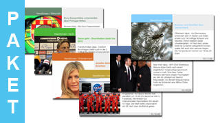 Digital Signage Content Kanal NewsScreen - Gesamtpaket im 16:9 Querformat